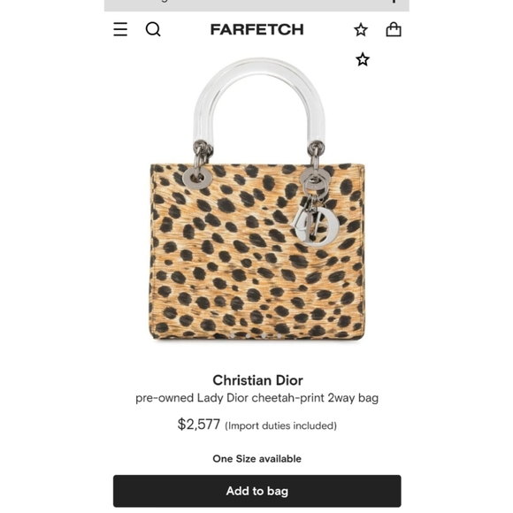🌟 Authentic Dior Cheetah Print 🐆🌟 - Picture 6 of 9